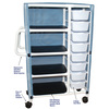 Mjm Internaitonal Combo Specialty Cart, Standard Mesh - R.Blue 370-8-SM-RB